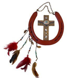 Genuine Large Good Luck Horseshoe Wall Decor Handcrafted New